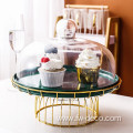 Transparent Glass Cover Cake Tray